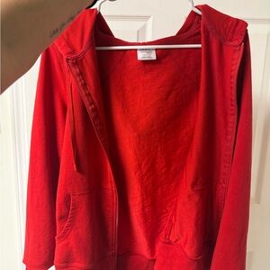 Women's Red Hoodie Jacket